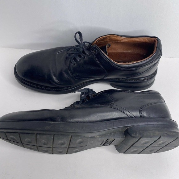 JOHNSTON & MURPHY size 10 M Men black leather lace up dress shoe loafer 2093212 main image 11